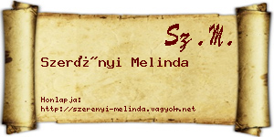 Szerényi Melinda névjegykártya